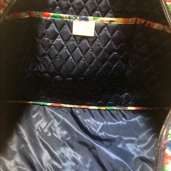 Vera Bradley Go Anywhere Carry-On. Cuban Stamps - Picture 2 of 2